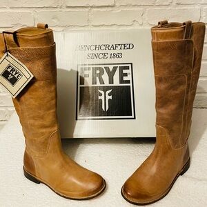 Vintage Frye Tan Leather Boots- Brand New